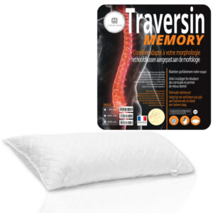 Traversin 90 Cm Ferme Polochon pour Dormir sur Le côté Traversin 90 cm Memoire de Forme Adulte Traversin avec Housse Matelassée Premium pour Apnée du Sommeil, Prothèse, Grossesse, Douleurs Lombaires